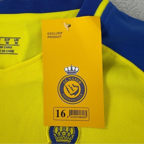 Cristiano Ronaldo NWT Kids Soccer Jersey, Shorts & Socks Sz 16 Al Nassar Soccer - Picture 10 of 16
